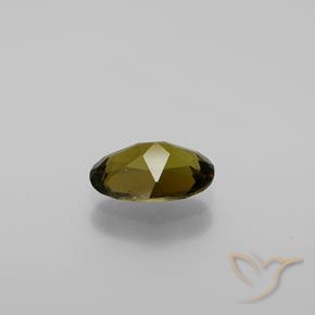 Tourmaline Gemstone in 9 x 6 mm (calibrated) Size for Sale, Tourmaline Stone in Golden Greenish Brown Color