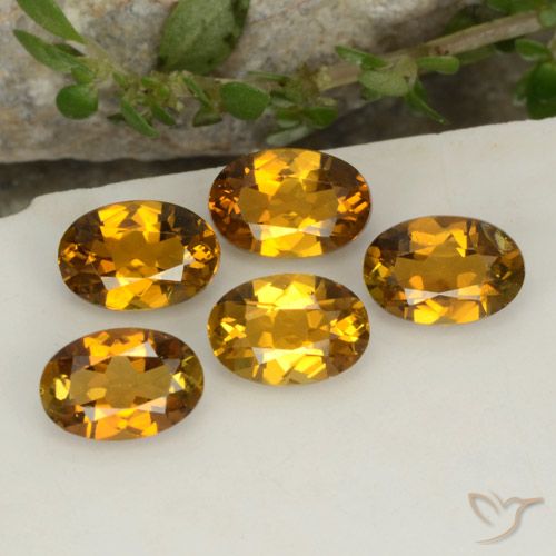 2.35 ct Loose Yellow Tourmaline, 6 x 4.1 mm Oval Cut From Mozambique, Photo A