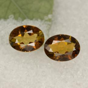 Marrón dorado Turmalina Gema - 1.1ct Forma ovalada (ID: 379459)