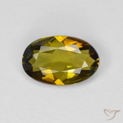 0.74ct Natural Medium Gold Tourmaline, Oval, VVS