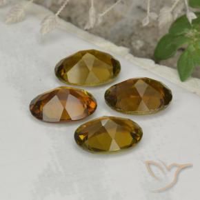 Tourmaline Gemstones in 7 x 5 mm (calibrated) Size for Sale, Tourmaline Stones in Warm Brown Color