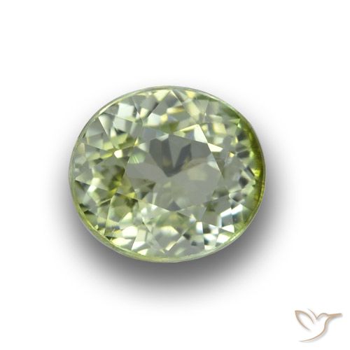 Светло-зеленый Турмалин Камень - 1.7ct Фасетный Овал (ID: 379686)