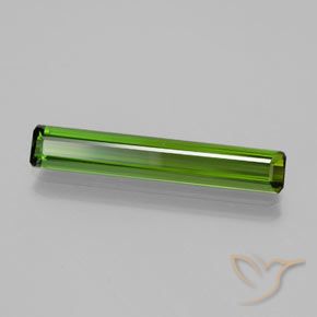 2.54 ct Green Tourmaline Stone, Natural Tourmaline in Octagon Facet Shape for Sale