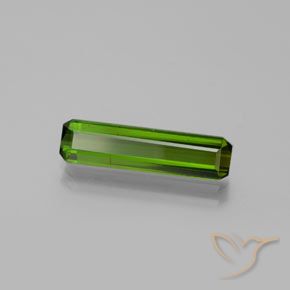 2.16 ct Green Tourmaline Stone, Natural Tourmaline in Octagon Facet Shape for Sale