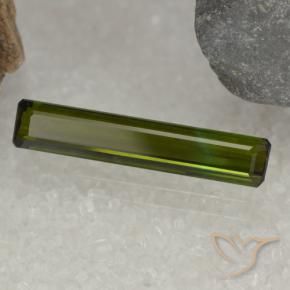 2.01 ct Green Tourmaline Stone, Natural Tourmaline in Octagon Step Cut Shape for Sale