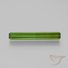 2.03ct Natural Medium Green Tourmaline, Emerald Cut, VVS