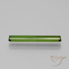 Tourmaline Gemstone in 22.2 x 3.1 mm Size for Sale, Tourmaline Stone in Medium Green Color