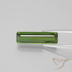 2.38ct Natural Forest Green Tourmaline, Emerald Cut, VS