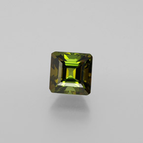 1.45 ct Green Tourmaline Gemstone, Tourmaline Gem in Octagon Facet Shape for Sale.