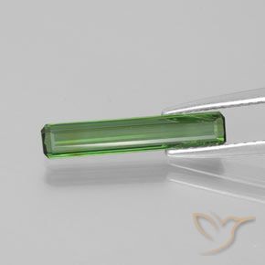 1.15ct Natural Medium Green Tourmaline, Emerald Cut, VVS-VS