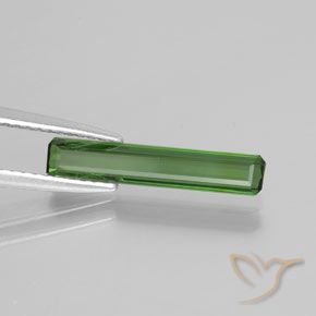 1.15 ct Green Tourmaline Stone, Natural Tourmaline in Octagon Facet Shape for Sale