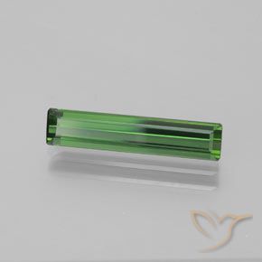 1.60 ct Green Tourmaline Stone, Natural Tourmaline in Octagon Facet Shape for Sale