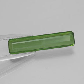 1.75 ct Green Tourmaline Stone, Natural Tourmaline in Octagon Facet Shape for Sale
