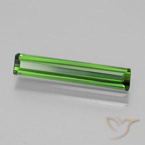 1.25 ct Green Tourmaline Stone, Natural Tourmaline in Octagon Facet Shape for Sale