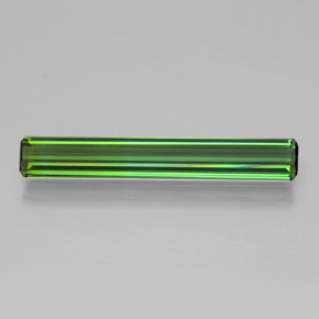 1.37 ct Green Tourmaline Gemstone, Tourmaline Gem in Octagon Facet Shape for Sale.