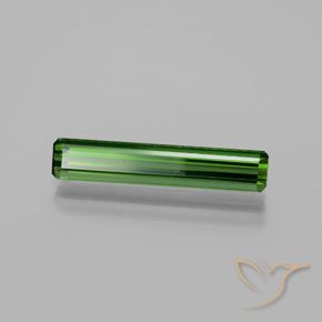 2.27 ct Green Tourmaline Stone, Natural Tourmaline in Octagon Facet Shape for Sale