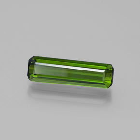 1.79 ct Green Tourmaline Stone, Natural Tourmaline in Octagon Facet Shape for Sale