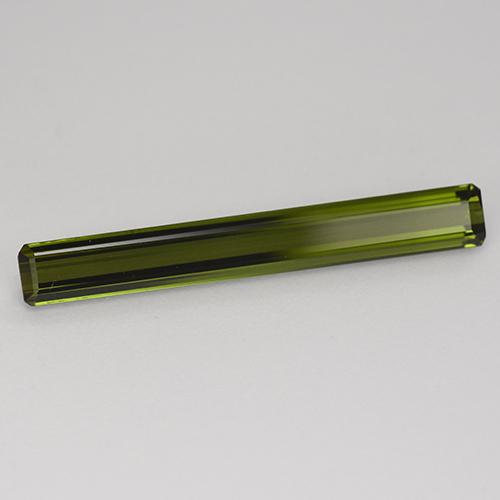 Verde terroso Turmalina Gema - 1.3ct Corte octagonal (ID: 382754)