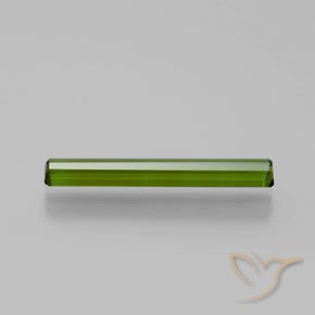 Tourmaline Gemstone in 18.3 x 2.9 mm Size for Sale, Tourmaline Stone in Medium Green Color