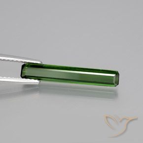 1.67 ct Green Tourmaline Stone, Natural Tourmaline in Octagon Facet Shape for Sale