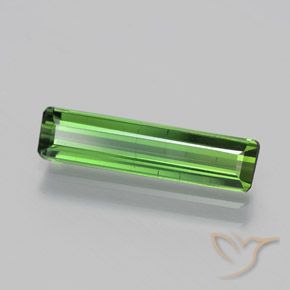 1.58 ct Green Tourmaline Stone, Natural Tourmaline in Octagon Facet Shape for Sale