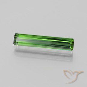 1.45 ct Green Tourmaline Stone, Natural Tourmaline in Octagon Facet Shape for Sale