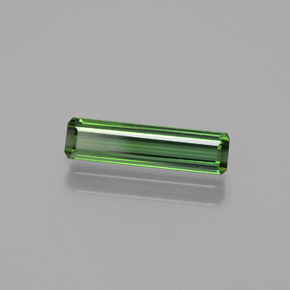 1.03 ct Green Tourmaline Stone, Natural Tourmaline in Octagon Facet Shape for Sale
