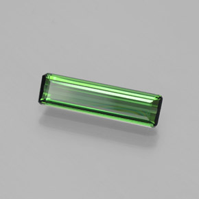 1.29 ct Green Tourmaline Stone, Natural Tourmaline in Octagon Facet Shape for Sale