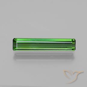 1.42ct Natural Medium Green Tourmaline, Emerald Cut, VS