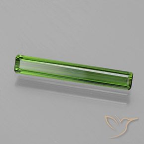 1.23 ct Green Tourmaline Stone, Natural Tourmaline in Octagon Facet Shape for Sale