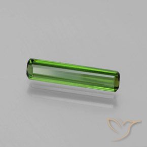 1.18 ct Green Tourmaline Stone, Natural Tourmaline in Octagon Facet Shape for Sale