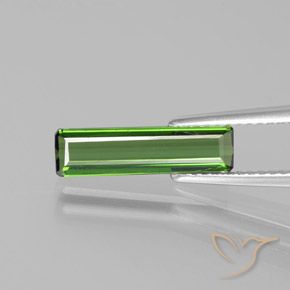 1.43ct Natural Medium Green Tourmaline, Emerald Cut, VS