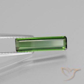 1.43 ct Green Tourmaline Stone, Natural Tourmaline in Octagon Facet Shape for Sale