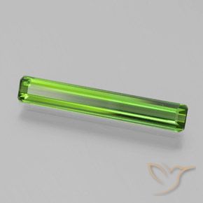 1.22 ct Green Tourmaline Stone, Natural Tourmaline in Octagon Facet Shape for Sale