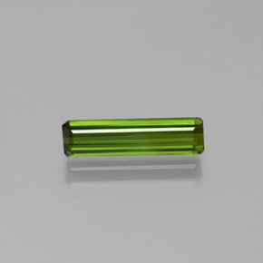 Deep Green Tourmaline Gem - 1.3ct Octagon Facet (ID: 383499)