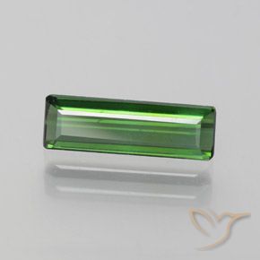 1.05 ct Green Tourmaline Stone, Natural Tourmaline in Octagon Facet Shape for Sale