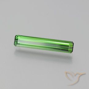 1.76 ct Green Tourmaline Stone, Natural Tourmaline in Octagon Facet Shape for Sale