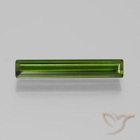 1.43ct Natural Deep Green Tourmaline, Emerald Cut, VVS