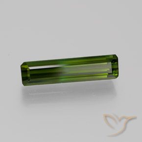 1.51 ct Green Tourmaline Stone, Natural Tourmaline in Octagon Facet Shape for Sale