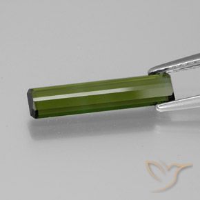 Tourmaline Gemstone in 15.7 x 3.7 mm Size for Sale, Tourmaline Stone in Dark Green Color