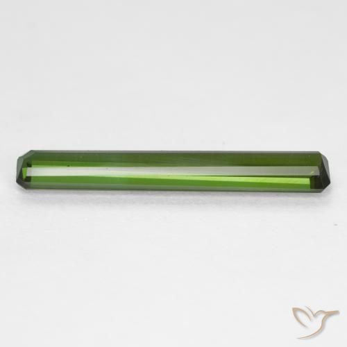 Tourmaline Gemstone in 18.1 x 3.3 mm Size for Sale, Tourmaline Stone in Medium Green Color