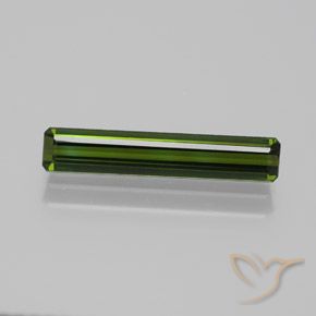 1.53ct Natural Earthy Green Tourmaline, Emerald Cut, VVS