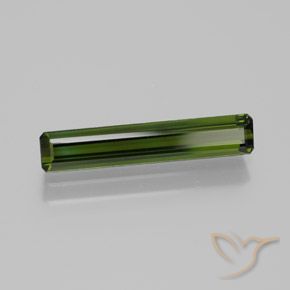 1.53 ct Green Tourmaline Stone, Natural Tourmaline in Octagon Facet Shape for Sale