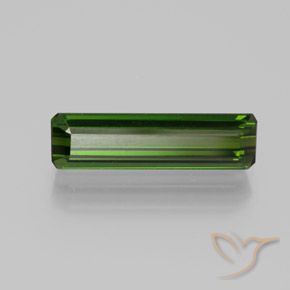 1.97 ct Green Tourmaline Stone, Natural Tourmaline in Octagon Facet Shape for Sale