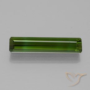 1.51ct Natural Deep Green Tourmaline, Emerald Cut, VVS-VS