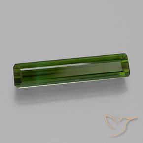 1.51 ct Green Tourmaline Stone, Natural Tourmaline in Octagon Facet Shape for Sale