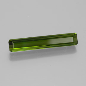 1.25 ct Green Tourmaline Stone, Natural Tourmaline in Octagon Facet Shape for Sale