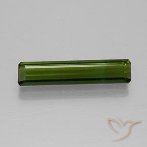 1.55ct Natural Deep Green Tourmaline, Emerald Cut, VVS-VS