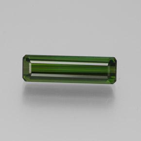 Dark Earthy Green Tourmaline Gem - 2ct Octagon Facet (ID: 383712)
