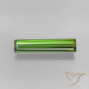 1.93ct Natural Medium Green Tourmaline, Emerald Cut, VVS-VS